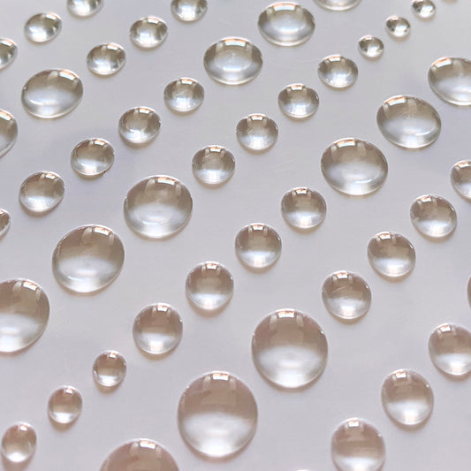 Solid Enamel Dots, 96 Pc - Klares Wasser - Transparent