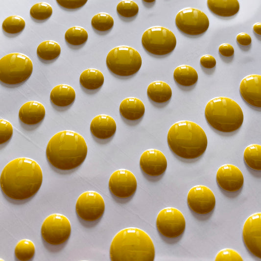 Solid Enamel Dots, 96 Pc - Mustard