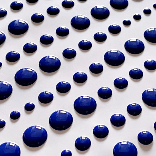 Solid Enamel Dots, 96 Pc - Königsblau
