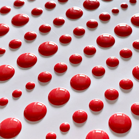 Solid Enamel Dots, 96 Pc - Ruhiges Rot